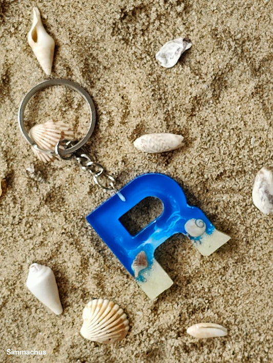 Alphabet Beach Key Chain