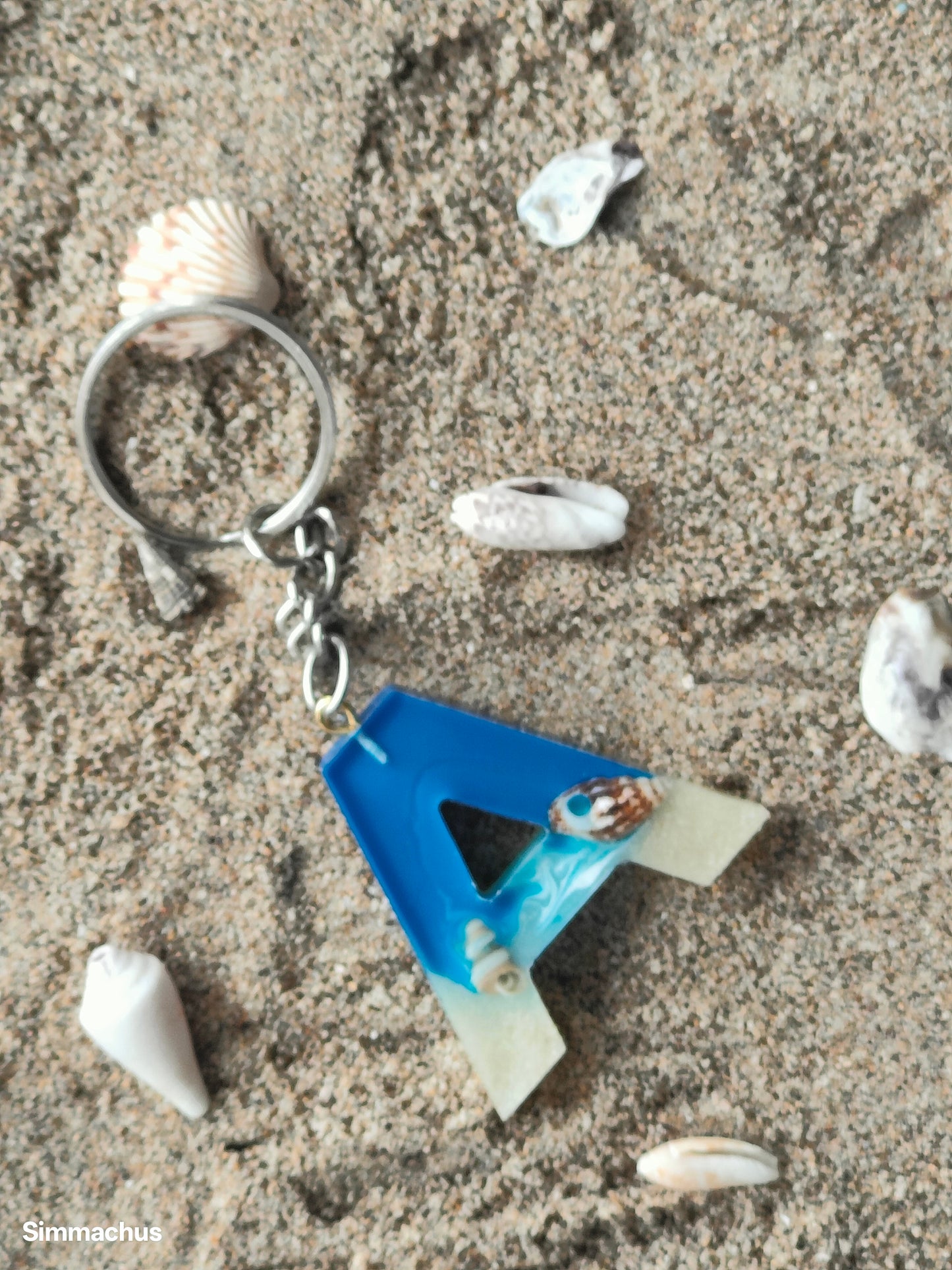 Alphabet Beach Key Chain
