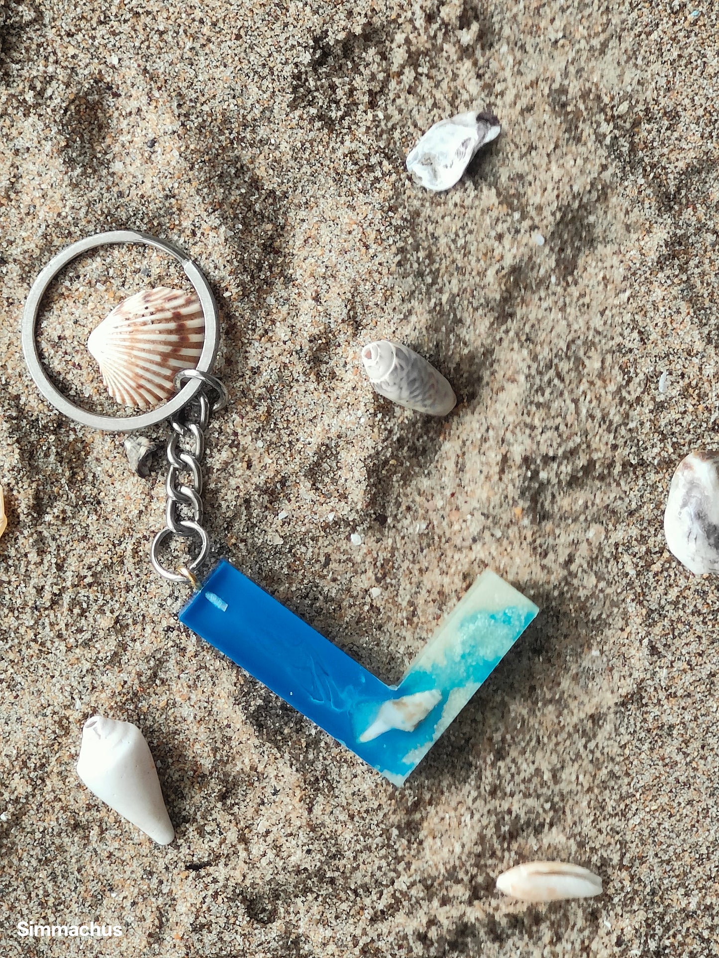 Alphabet Beach Key Chain
