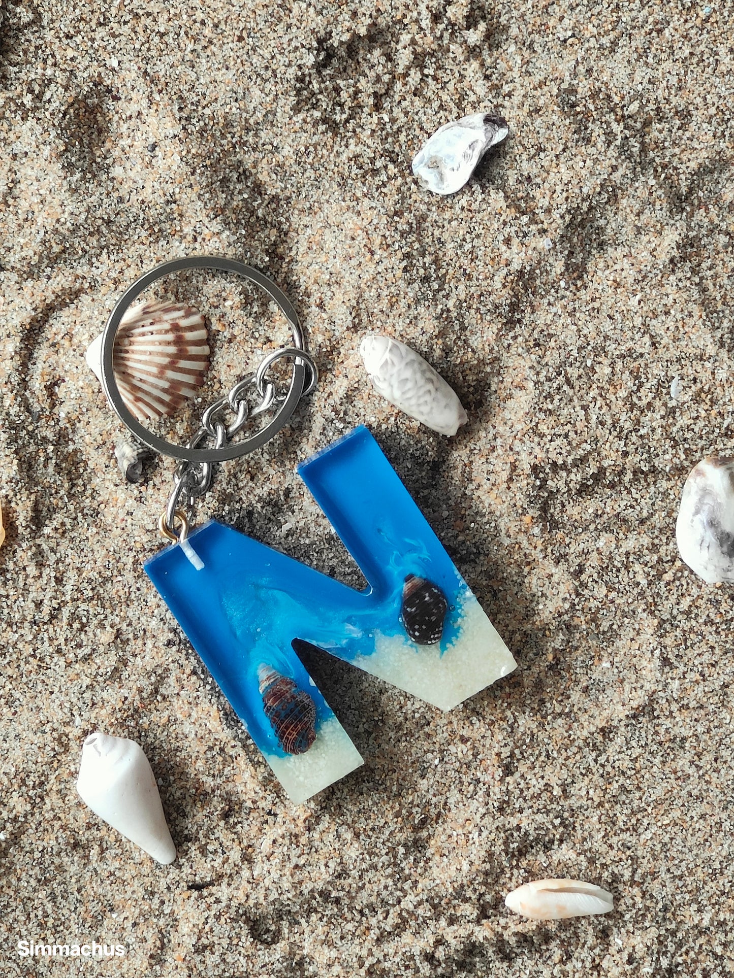 Alphabet Beach Key Chain