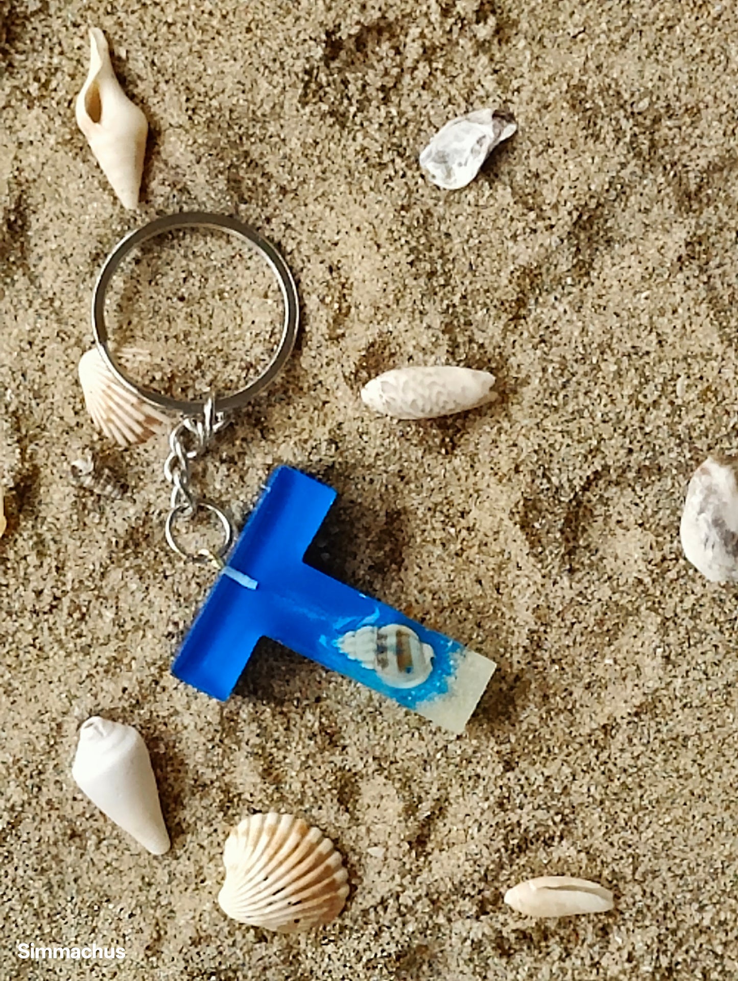 Alphabet Beach Key Chain