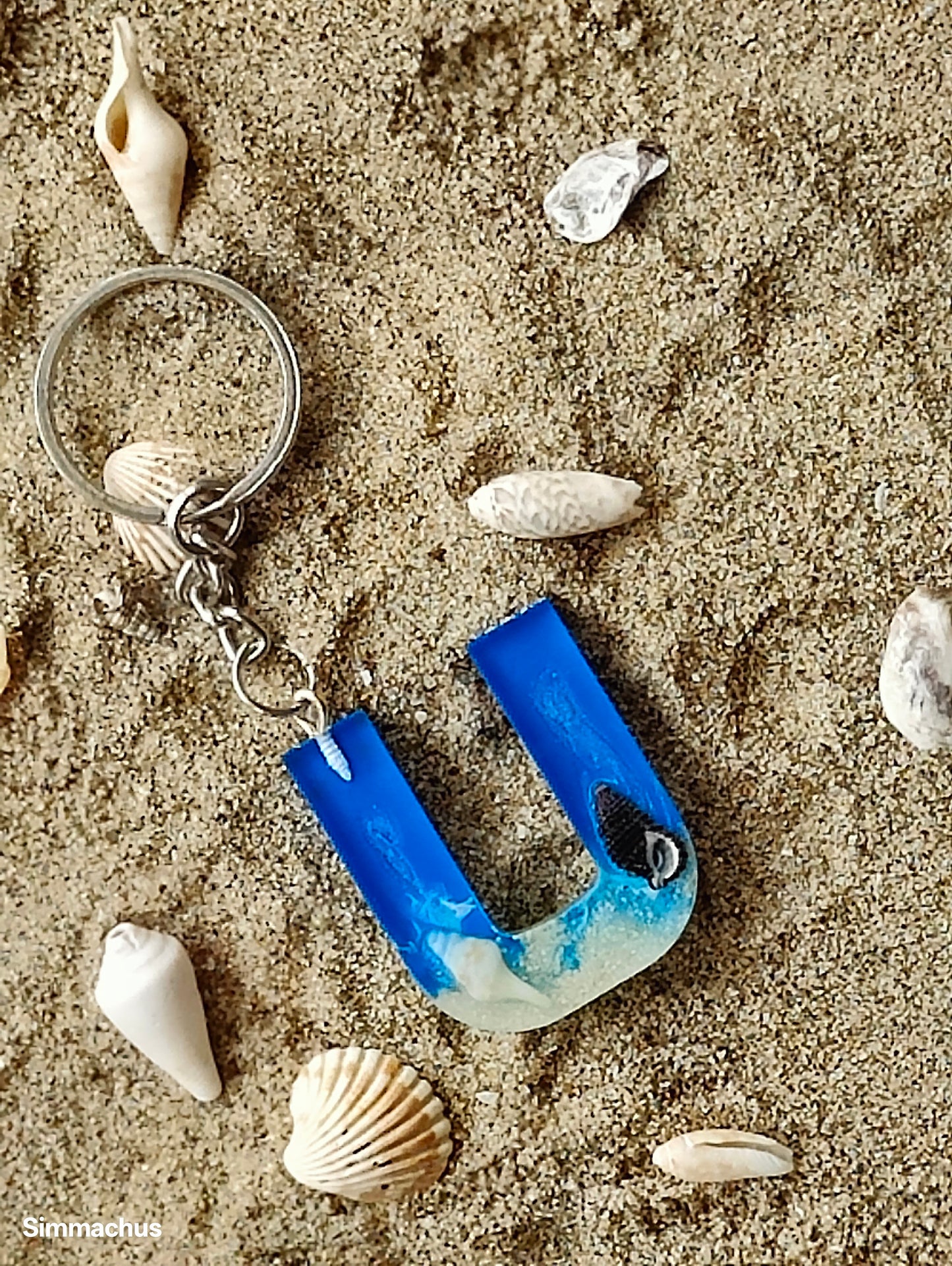 Alphabet Beach Key Chain
