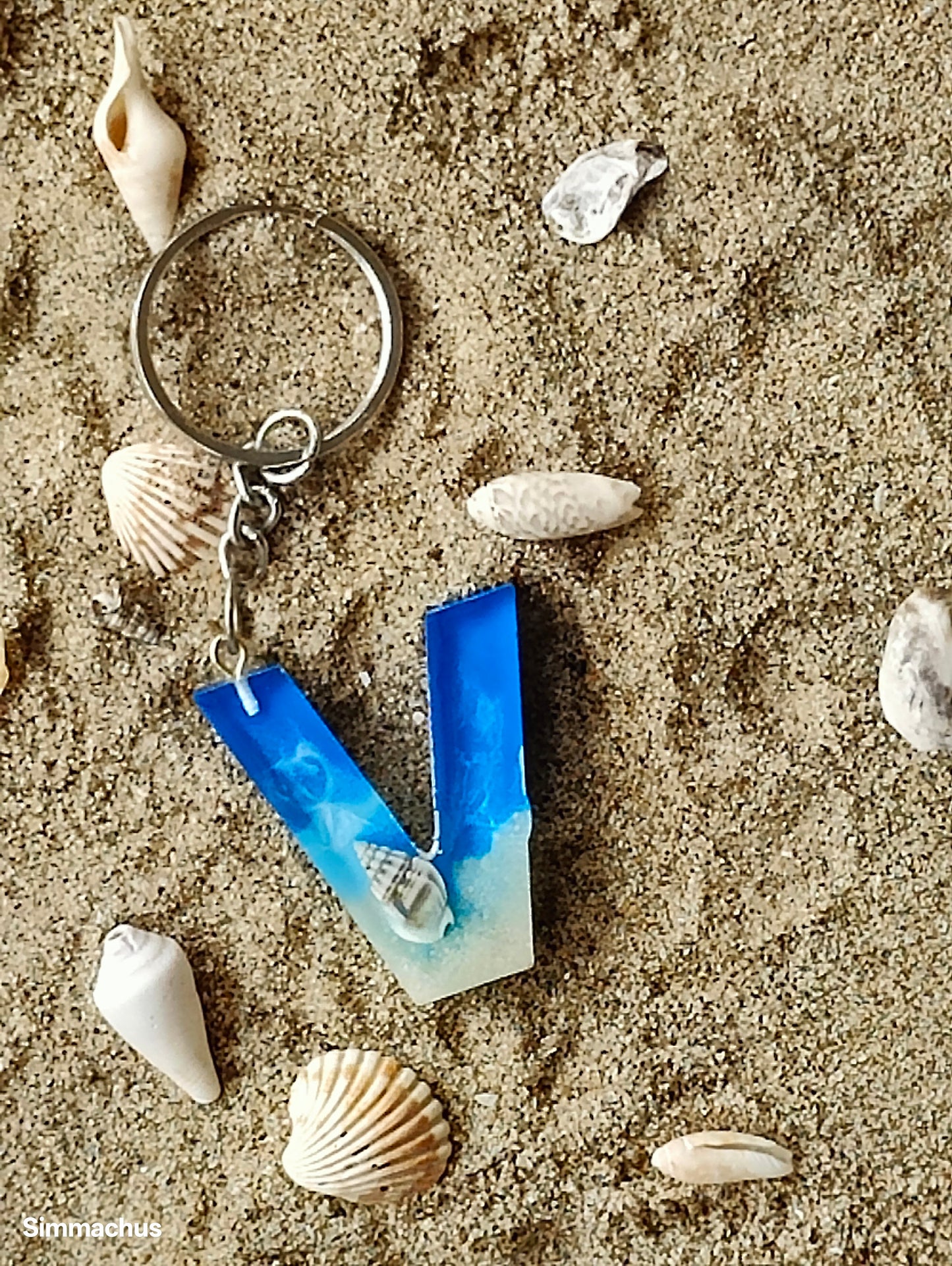 Alphabet Beach Key Chain
