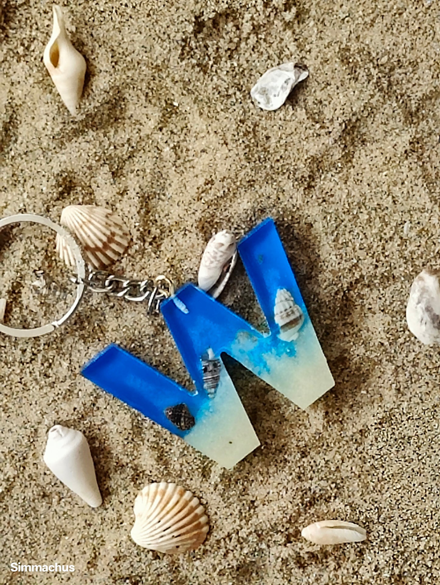 Alphabet Beach Key Chain
