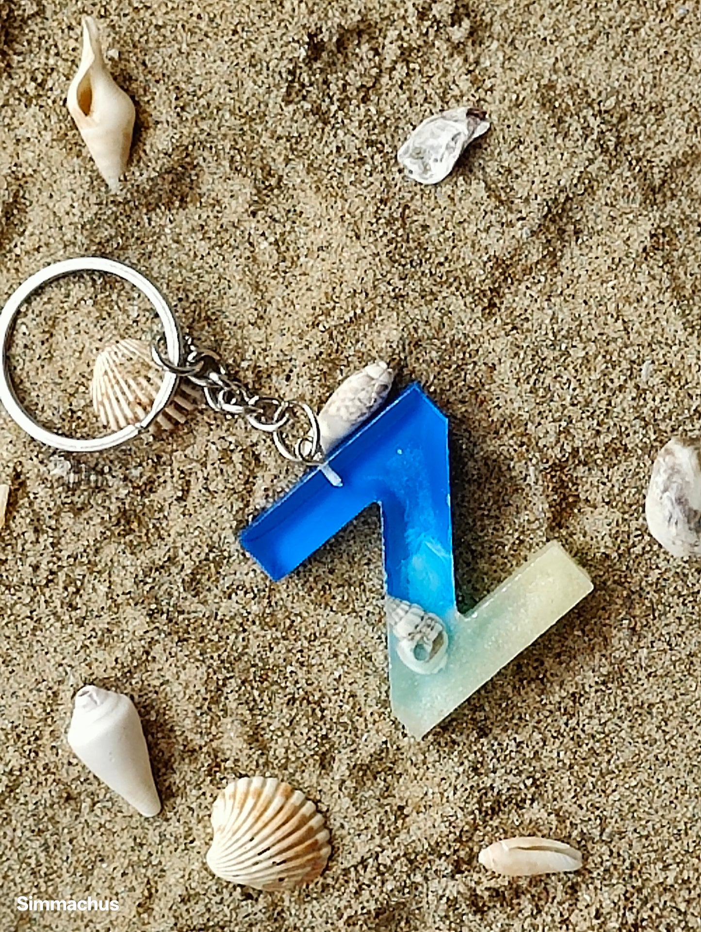 Alphabet Beach Key Chain