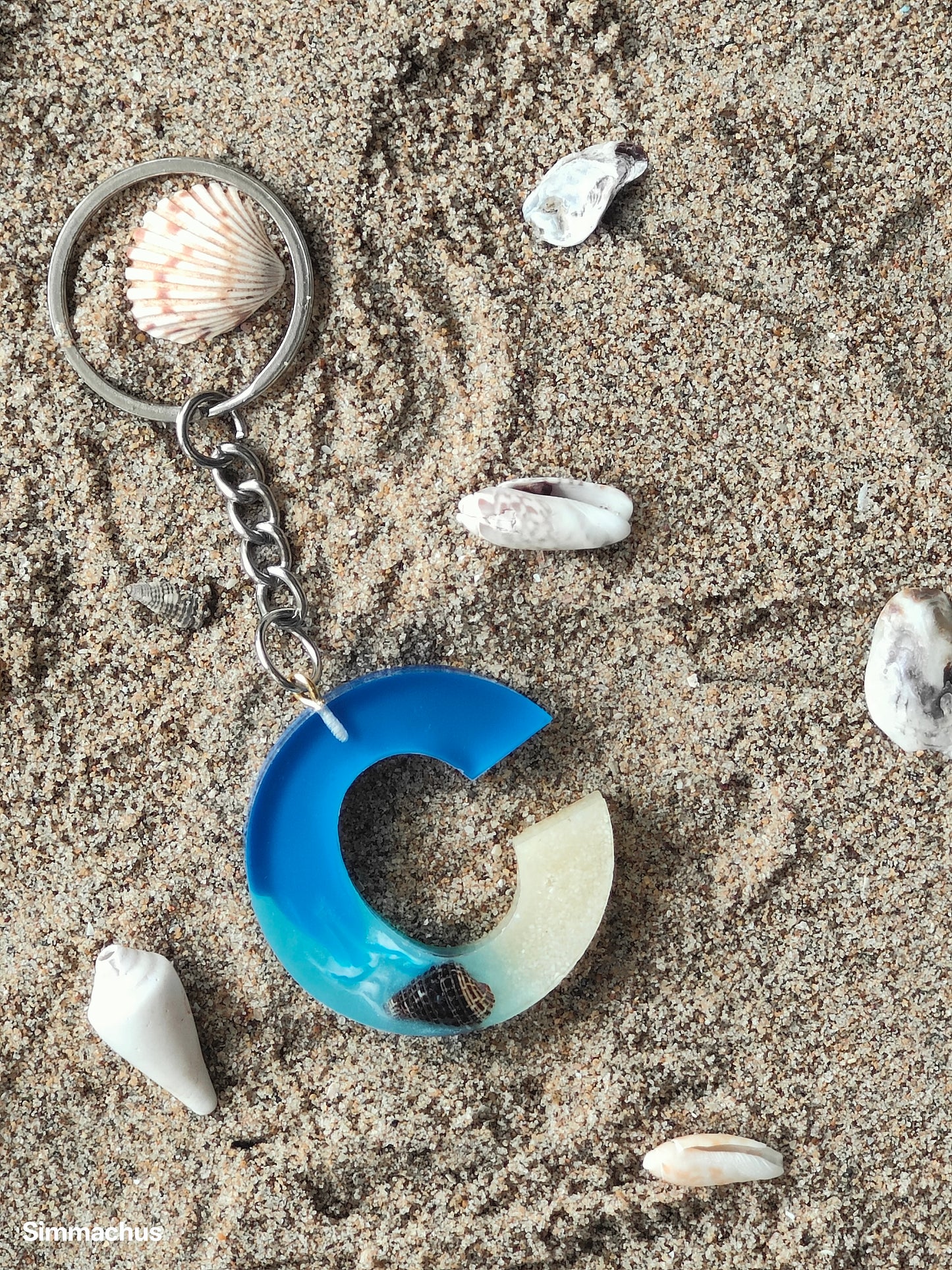 Alphabet Beach Key Chain