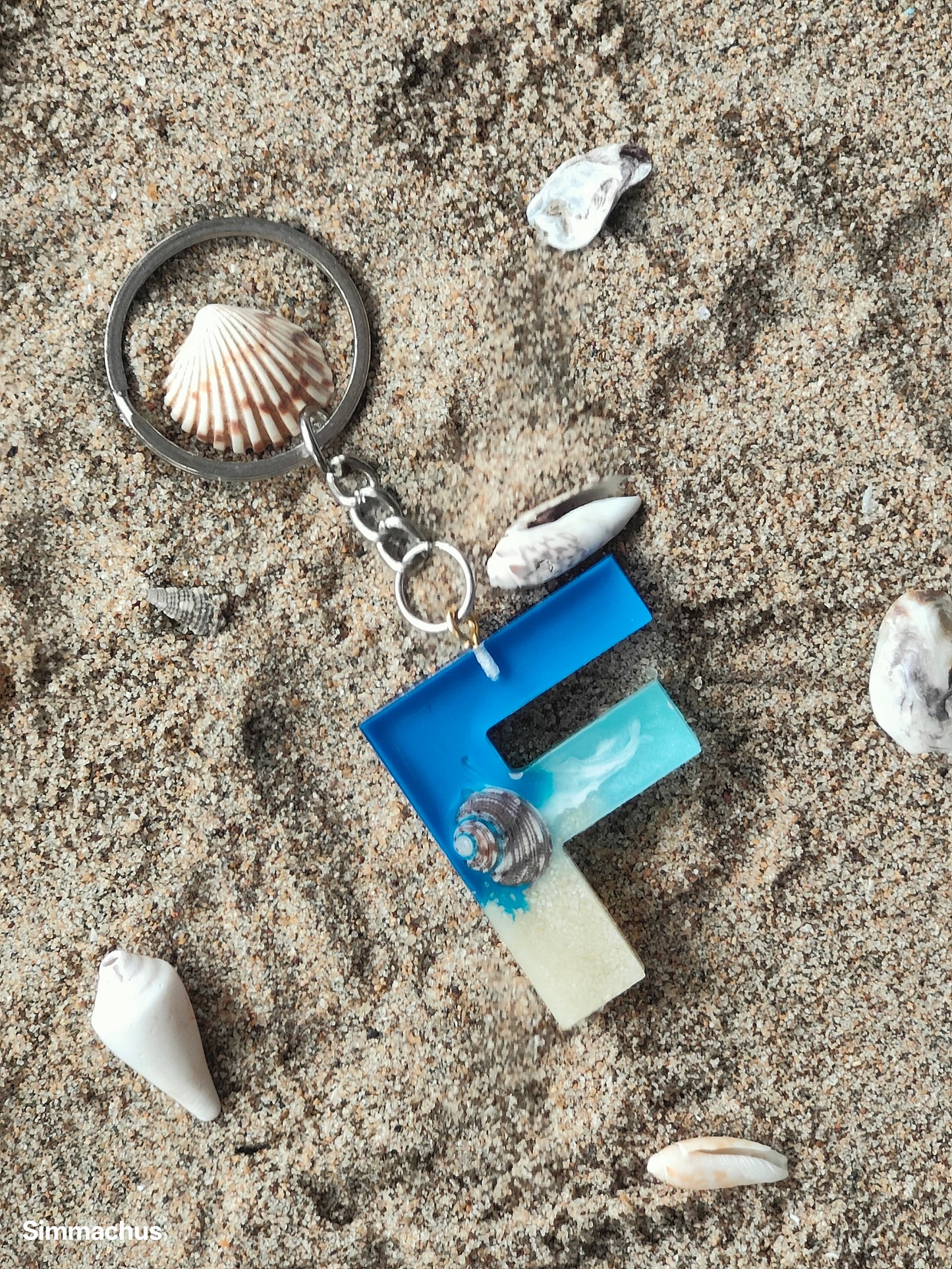 Alphabet Beach Key Chain
