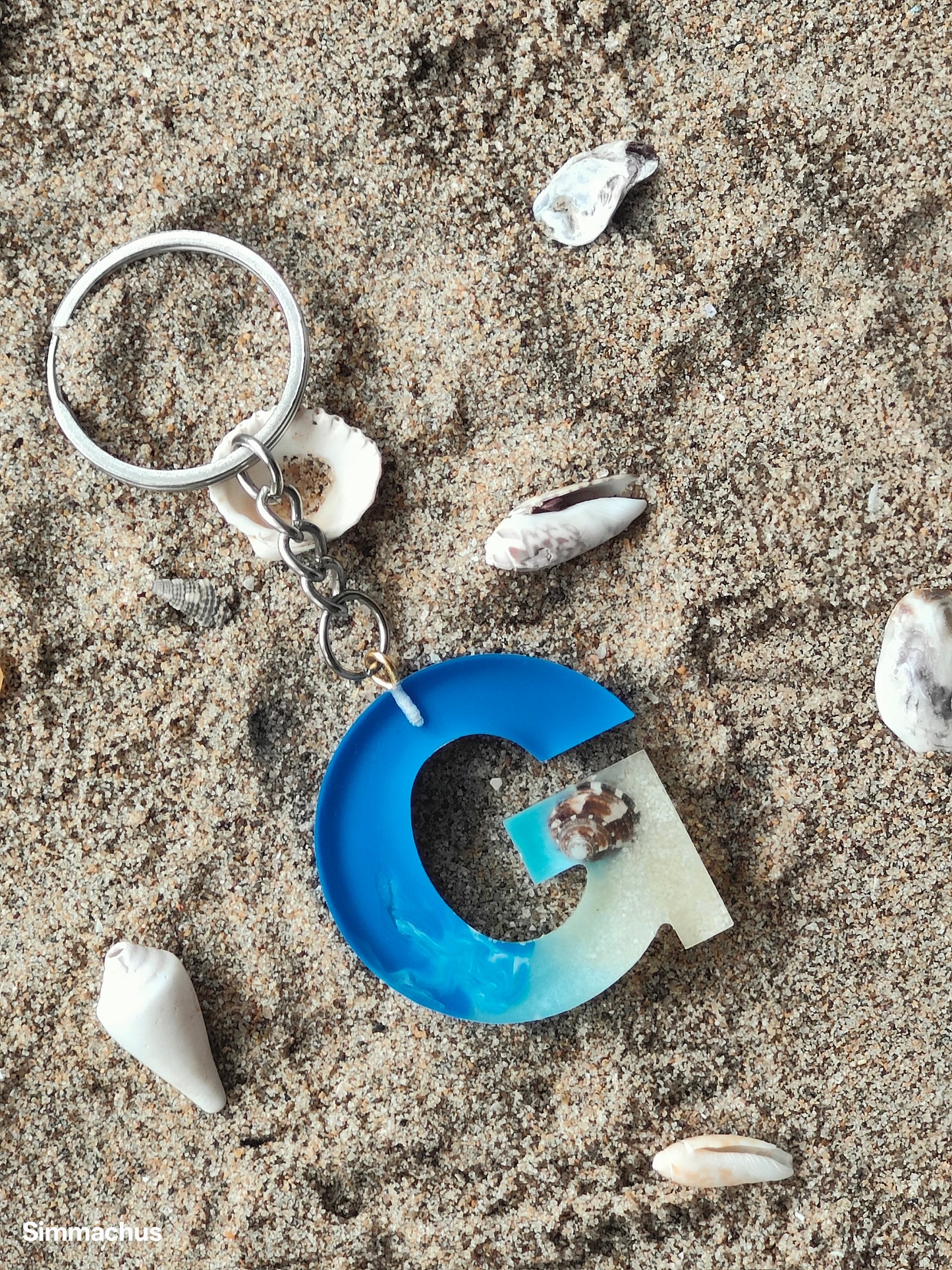 Alphabet Beach Key Chain