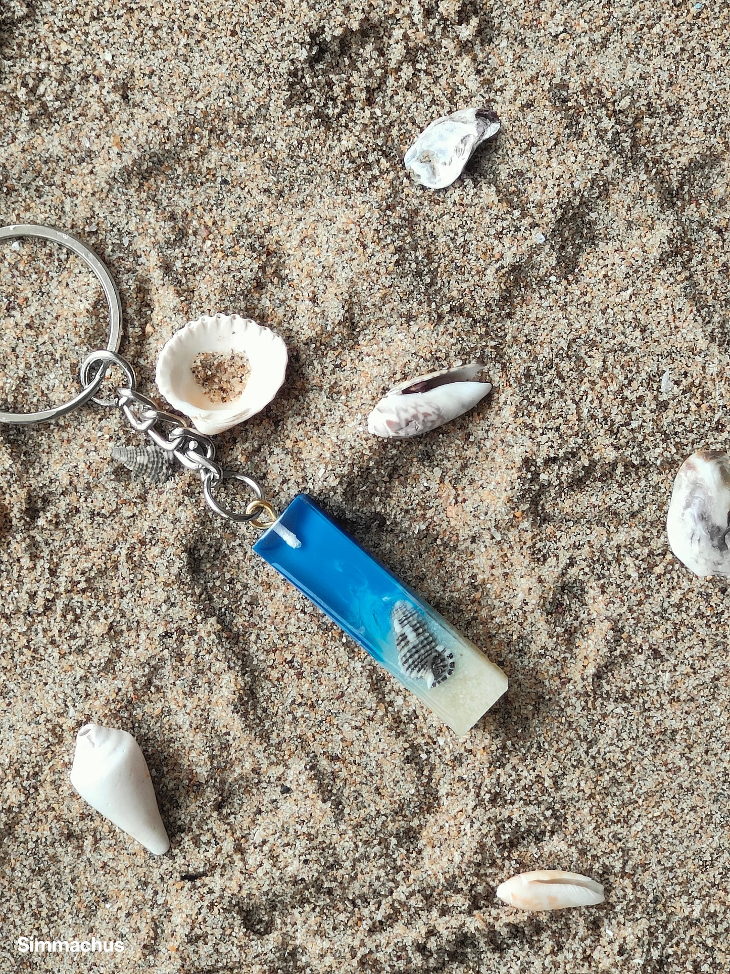 Alphabet Beach Key Chain